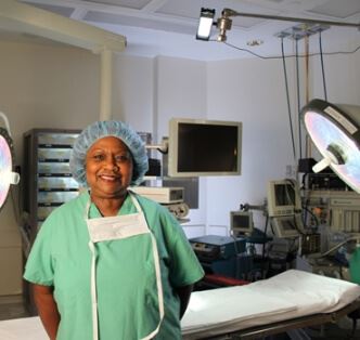 staff in the surgery center